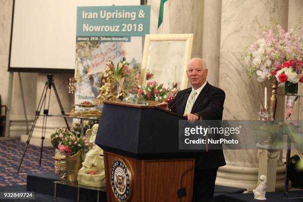 Senator Ben Cardin , a senior member of the Senate Foreign Relations Committee, speaking at a briefing in Washington DC, at the Kennedy Caucus Room...