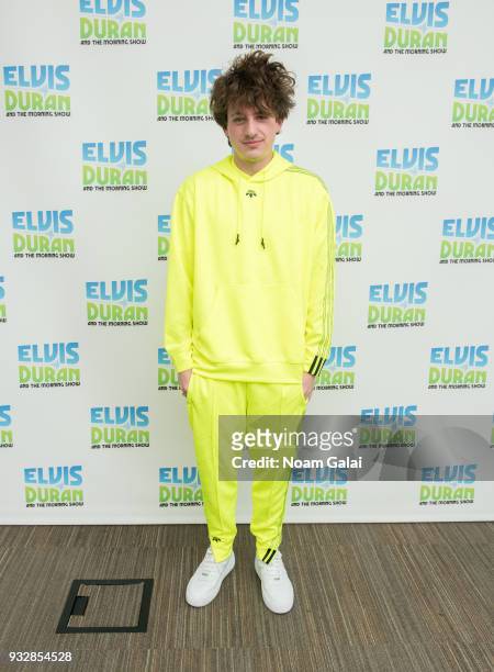 Singer Charlie Puth visits "The Elvis Duran Z100 Morning Show" at Z100 Studio on March 16, 2018 in New York City.