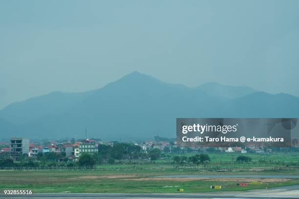 dinh ham lon mountain near hanoi noi bai international airport in hanoi in vietnam - hanoi airport stock pictures, royalty-free photos & images