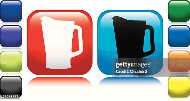 beer pitcher icon - beer pitcher stock illustrations
