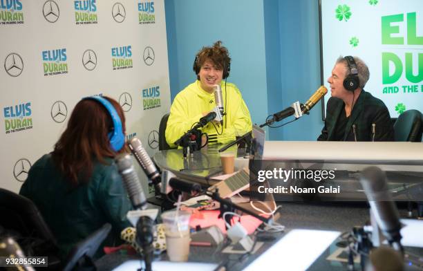 Singer Charlie Puth speaks with host Elvis Duran at "The Elvis Duran Z100 Morning Show" at Z100 Studio on March 16, 2018 in New York City.