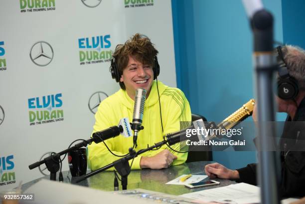 Singer Charlie Puth visits "The Elvis Duran Z100 Morning Show" at Z100 Studio on March 16, 2018 in New York City.