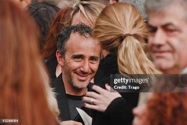 Elie Semoun attends the funeral of actor Jocelyn Quivrin at Eglise Reformee de l'Etoile on November 21, 2009 in Paris, France. The 30-year-old French...