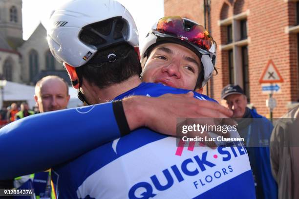 Arrival / Alvaro Jose Hodeg of Colombia and Team Quick-Step Floors / Celebration / during the 16th Handzame Classic 2018 a 199,1km from Bredene to...