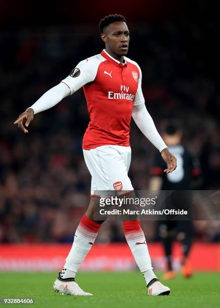 Danny Welbeck of Arsenal during the UEFA Europa League Round of 16 2nd leg match between Arsenal and AC MIian at Emirates Stadium on March 15, 2018...