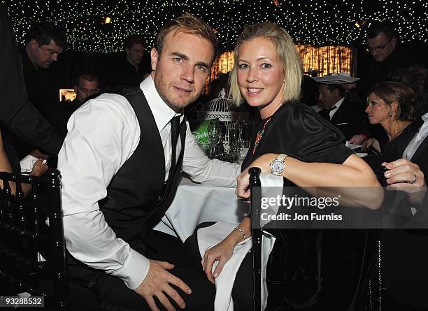 Gary Barlow of Take That and wife Dawn attend Ronan Keating's fourth annual Emeralds and Ivy Ball in aid of Cancer Research UK at Battersea Evolution...