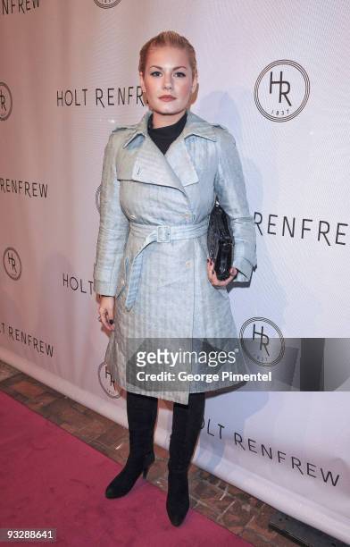 Actress Elisha Cuthbert attends the Holt Renfrew Celebration for their new store in Calgary on November 19th, 2009 in Calgary, Canada.