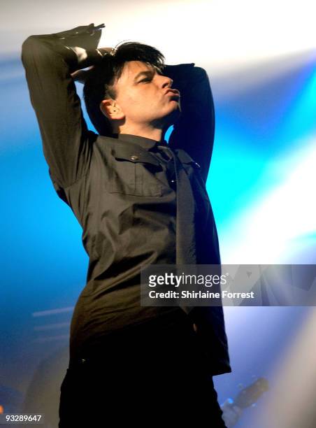 Gary Numan performs at Manchester Academy on November 21, 2009 in Manchester, England.
