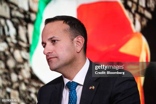 Leo Varadkar, Ireland's prime minister, listens during a Bloomberg Television interview in New York, U.S., on Friday, March 16, 2018. Varadkar...