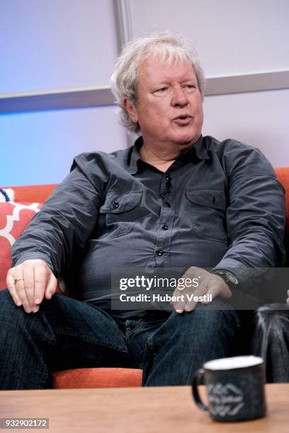 Chris Frantz of Talking Heads speaks onstage at The SXSW Live Studio during SXSW at Media Village/ Griffin Hall on March 16, 2018 in Austin, Texas.