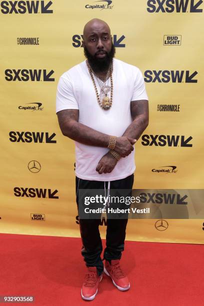 Trae tha Truth attends at Helping Hands in Hip-Hop: A Hurricane Harvey Story w/ Trae the Truth during SXSW at Austin Convention Center on March 16,...