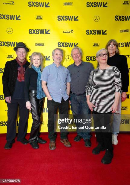 Richard Lloyd, Tina Weymouth, Chris Stamey, Chris Frantz, Julia Gorton, and David Fricke attend From CBGB to the World: A Downtown Diaspora during...