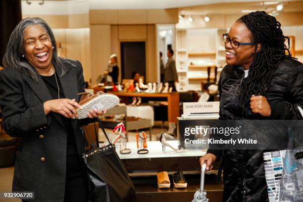 Guests attend the ELLE and Birkenstock Launch Exclusive Pop-Up Shop at Nordstrom on March 15, 2018 in San Francisco, California.