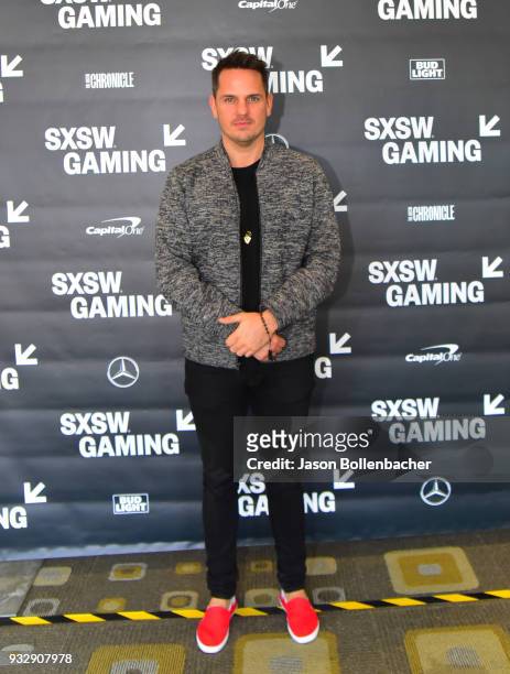Sam Mathews attends The Rise of the New World Sports, Esports during SXSW at Austin Convention Center on March 16, 2018 in Austin, Texas.