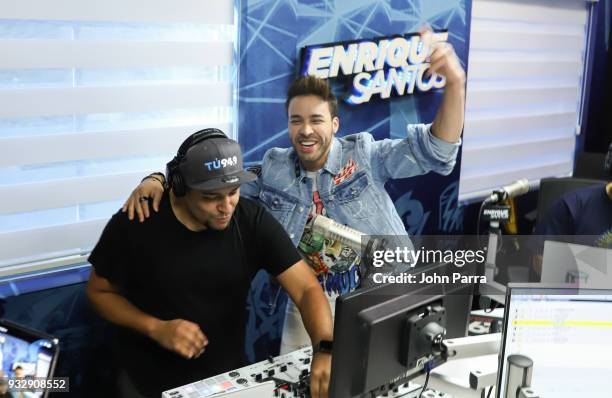 Prince Royce is seen at The Enrique Santos Show At I Heart Latino Studios on March 16, 2018 in Miramar, Florida.