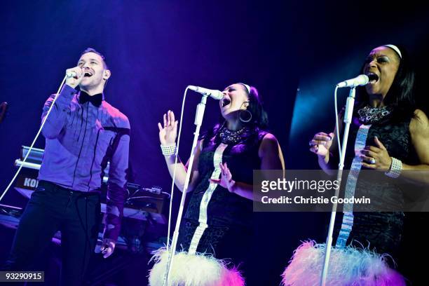 Will Young performs on stage at Hammersmith Apollo on November 21, 2009 in London, England.