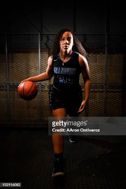 Grandview's Leilah Vigil poses for a portrait on Thursday, March 15, 2018. Vigil was named to the 2018 All-Colorado team.