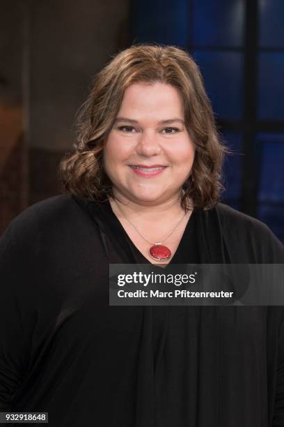 Actress Nadine Wrietz attends the Koelner Treff TV Show at the WDR Studio on March 16, 2018 in Cologne, Germany.