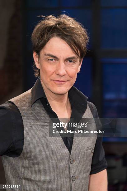 Comedian Matze Knop attends the Koelner Treff TV Show at the WDR Studio on March 16, 2018 in Cologne, Germany.