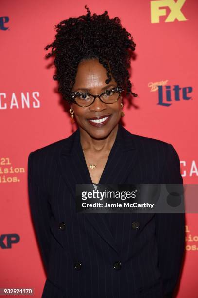 Charlayne Woodard attends the "The Americans" Season 6 Premiere at Alice Tully Hall, Lincoln Center on March 16, 2018 in New York City.