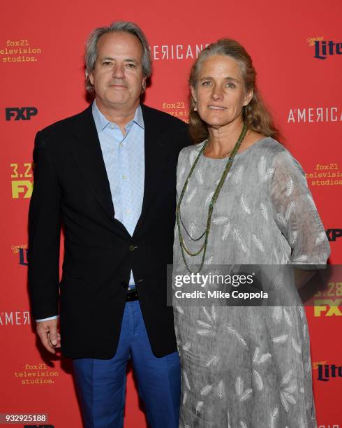 Executive Producer Graham Yost and guest attend "The Americans" Season 6 Premiere at Alice Tully Hall, Lincoln Center on March 16, 2018 in New York...