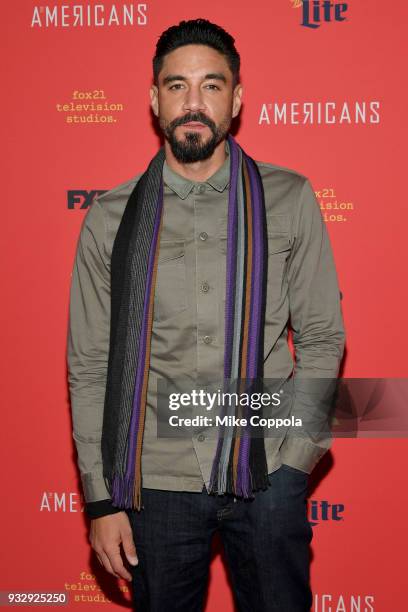 Actor Clayton Cardenas attends "The Americans" Season 6 Premiere at Alice Tully Hall, Lincoln Center on March 16, 2018 in New York City.