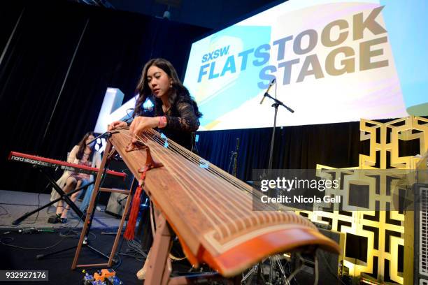 Luna Lee performs onstage at Friday International Artist Showcase at Flatstock during SXSW at Austin Convention Center on March 16, 2018 in Austin,...