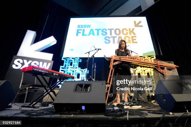 Luna Lee performs onstage at Friday International Artist Showcase at Flatstock during SXSW at Austin Convention Center on March 16, 2018 in Austin,...