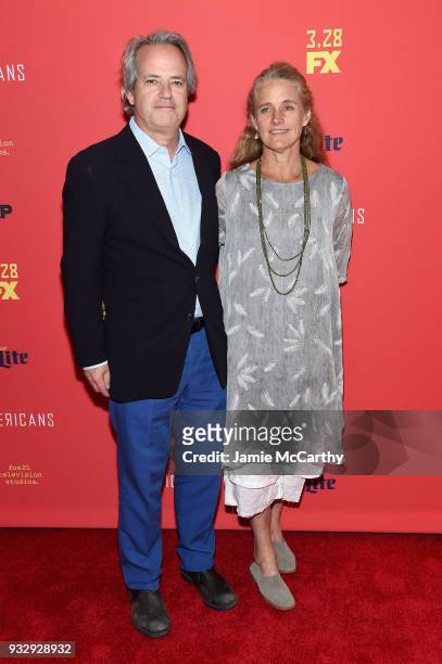 Executive Producer craham Yost and guest attend the "The Americans" Season 6 Premiere at Alice Tully Hall, Lincoln Center on March 16, 2018 in New...