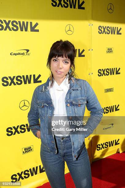 Alynda Segarra attends the premiere of the new film "Blaze" at the Paramount Theatre during South By Southwest on March 16, 2018 in Austin, Texas.