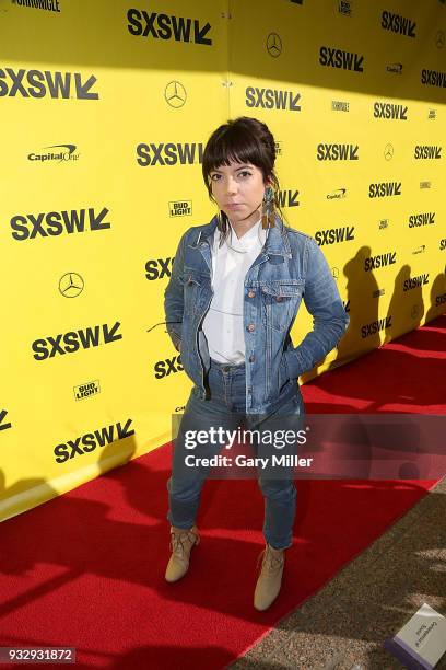 Alynda Segarra attends the premiere of the new film "Blaze" at the Paramount Theatre during South By Southwest on March 16, 2018 in Austin, Texas.