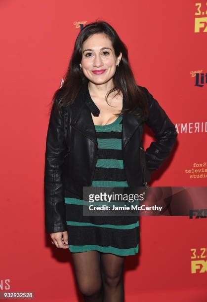 Lucy DeVito attends "The Americans" Season 6 Premiere at Alice Tully Hall, Lincoln Center on March 16, 2018 in New York City.