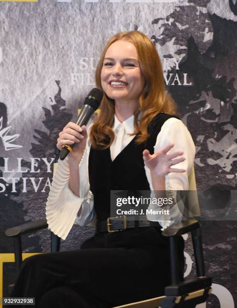 Actress Kate Bosworth attends the Salon Series during the 2018 Sun Valley Film Festival - Day 3 on March 16, 2018 in Sun Valley, Idaho.