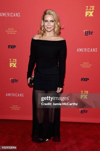 Laurie Holden attends the "The Americans" Season 6 Premiere at Alice Tully Hall, Lincoln Center on March 16, 2018 in New York City.