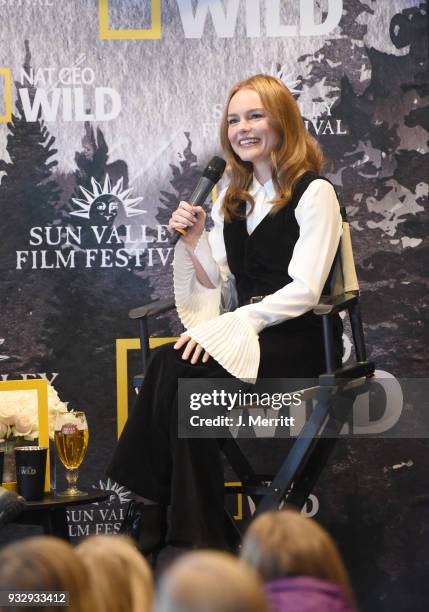 Actress Kate Bosworth attends the Salon Series during the 2018 Sun Valley Film Festival - Day 3 on March 16, 2018 in Sun Valley, Idaho.