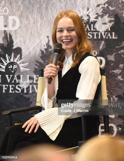 Actress Kate Bosworth attends the Salon Series during the 2018 Sun Valley Film Festival - Day 3 on March 16, 2018 in Sun Valley, Idaho.