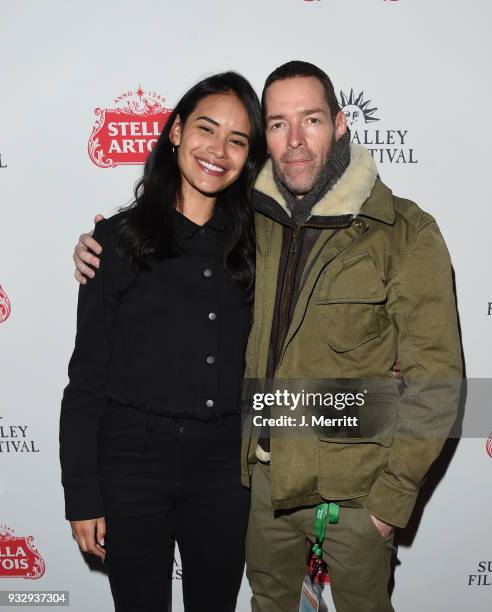 Actress Sulem Calderon and director Michael Polish attend the Sun Valley Film Festival - U.S. Premiere of "Nona" on March 16, 2018 in Sun Valley,...