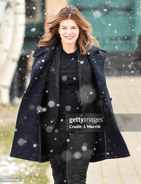 Jeanne Tripplehorn attends the 2018 Sun Valley Film Festival - Coffee Talk with Jeanne Tripplehorn on March 16, 2018 in Sun Valley, Idaho.