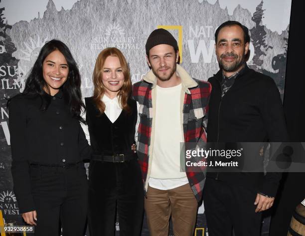 Actors Sulem Calderon, Kate Bosworth, Jesy McKinney, and Giancarlo Ruiz attend the Salon Series during 2018 Sun Valley Film Festival - Day 3 the on...