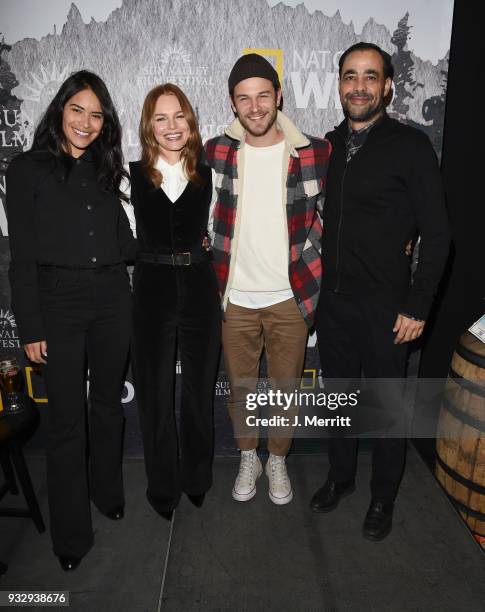 Actors Sulem Calderon, Kate Bosworth, Jesy McKinney, and Giancarlo Ruiz attend the Salon Series during 2018 Sun Valley Film Festival - Day 3 the on...