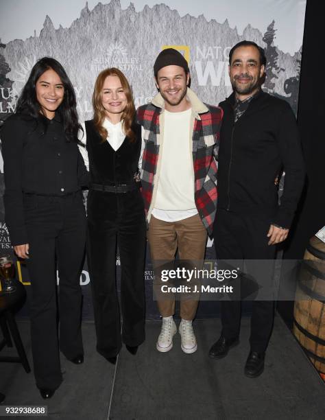 Actors Sulem Calderon, Kate Bosworth, Jesy McKinney, and Giancarlo Ruiz attend the Salon Series during 2018 Sun Valley Film Festival - Day 3 the on...