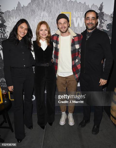 Actors Sulem Calderon, Kate Bosworth, Jesy McKinney, and Giancarlo Ruiz attend the Salon Series during 2018 Sun Valley Film Festival - Day 3 the on...