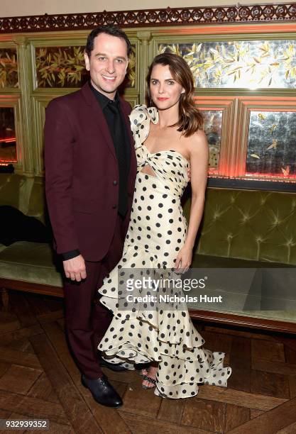 Matthew Rhys and Keri Russell attend "The Americans" Season 6 Premiere - After Party at Tavern On The Green on March 16, 2018 in New York City.