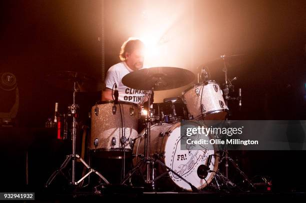 Grant Hutchison of Frightened Rabbit performs onstage at O2 Forum Kentish Town on March 16, 2018 in London, England.