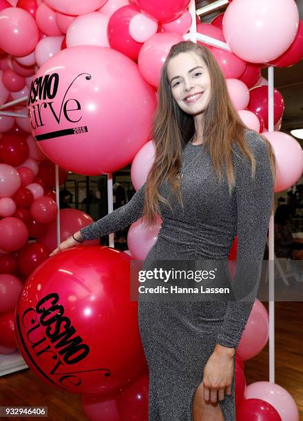 Robyn Lawley attends at the Cosmo Curve casting on March 17, 2018 in Sydney, Australia.