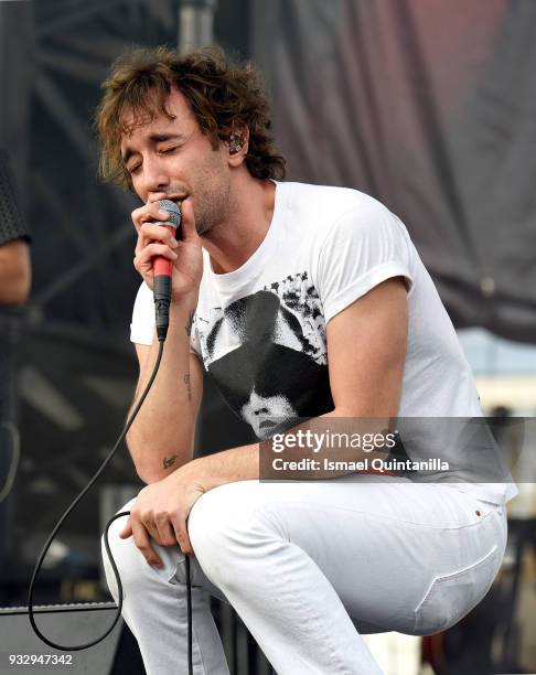 Albert Hammond Jr. Performs onstage at Nathaniel Rateliff & The Night Sweats at The SXSW Outdoor Stage presented by MGM Resorts during SXSW on March...