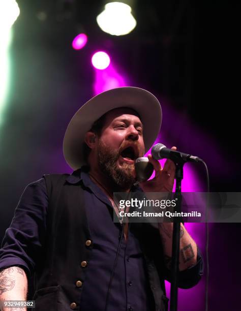 Nathaniel Rateliff & The Night Sweats perform at The SXSW Outdoor Stage presented by MGM Resorts during SXSW on March 16, 2018 in Austin, Texas.