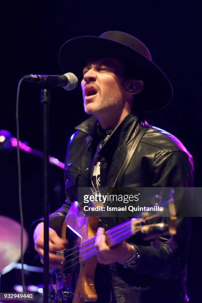 Joseph Pope III of Nathaniel Rateliff & The Night Sweats performs at The SXSW Outdoor Stage presented by MGM Resorts during SXSW on March 16, 2018 in...