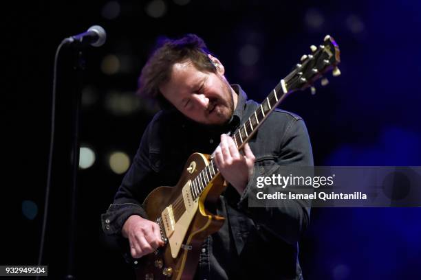 Luke Mossman of Nathaniel Rateliff & The Night Sweats performs at The SXSW Outdoor Stage presented by MGM Resorts during SXSW on March 16, 2018 in...