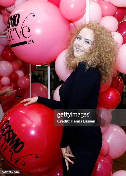 Cosmo Curve finalist Sofia Jenson takes part in Cosmo Curve casting on March 17, 2018 in Sydney, Australia.